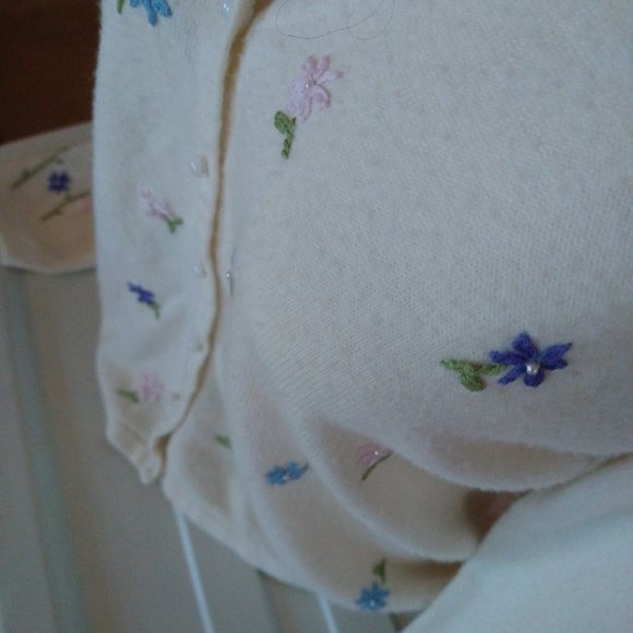 Luxelon Cardigan / Sweater Vintage - Picture 3 of 6